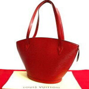 LOUIS VUITTON Saint Jacques Shopping Epi Leather Tote Bag Castilian Red